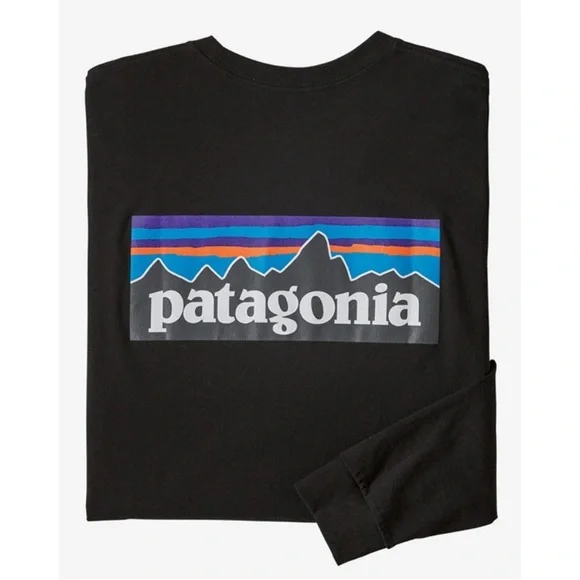 Patagonia Long Sleeve P-6 Logo Responsibili-Tee T-Shirt Size L - Picture 3 of 8